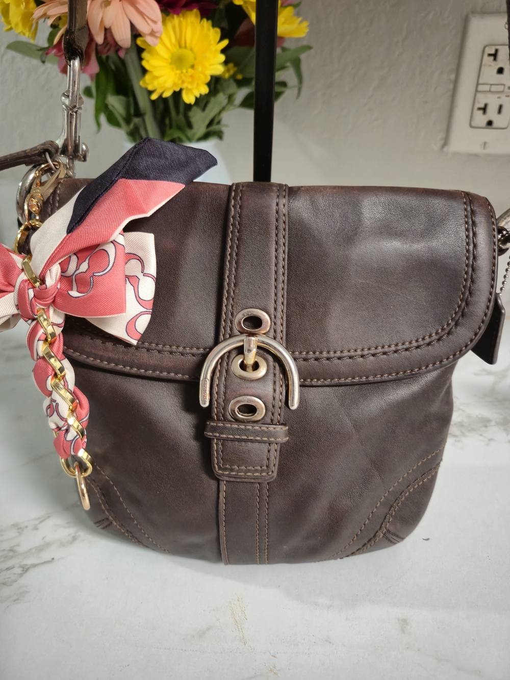 Vintage Coach SoHo Flap Crossbody Bag Y2k